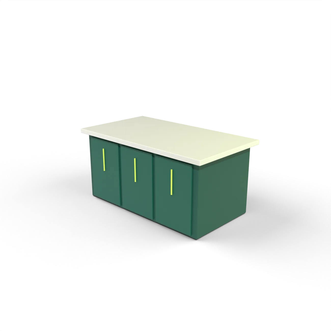A kitchen island designed on the DAR Platform